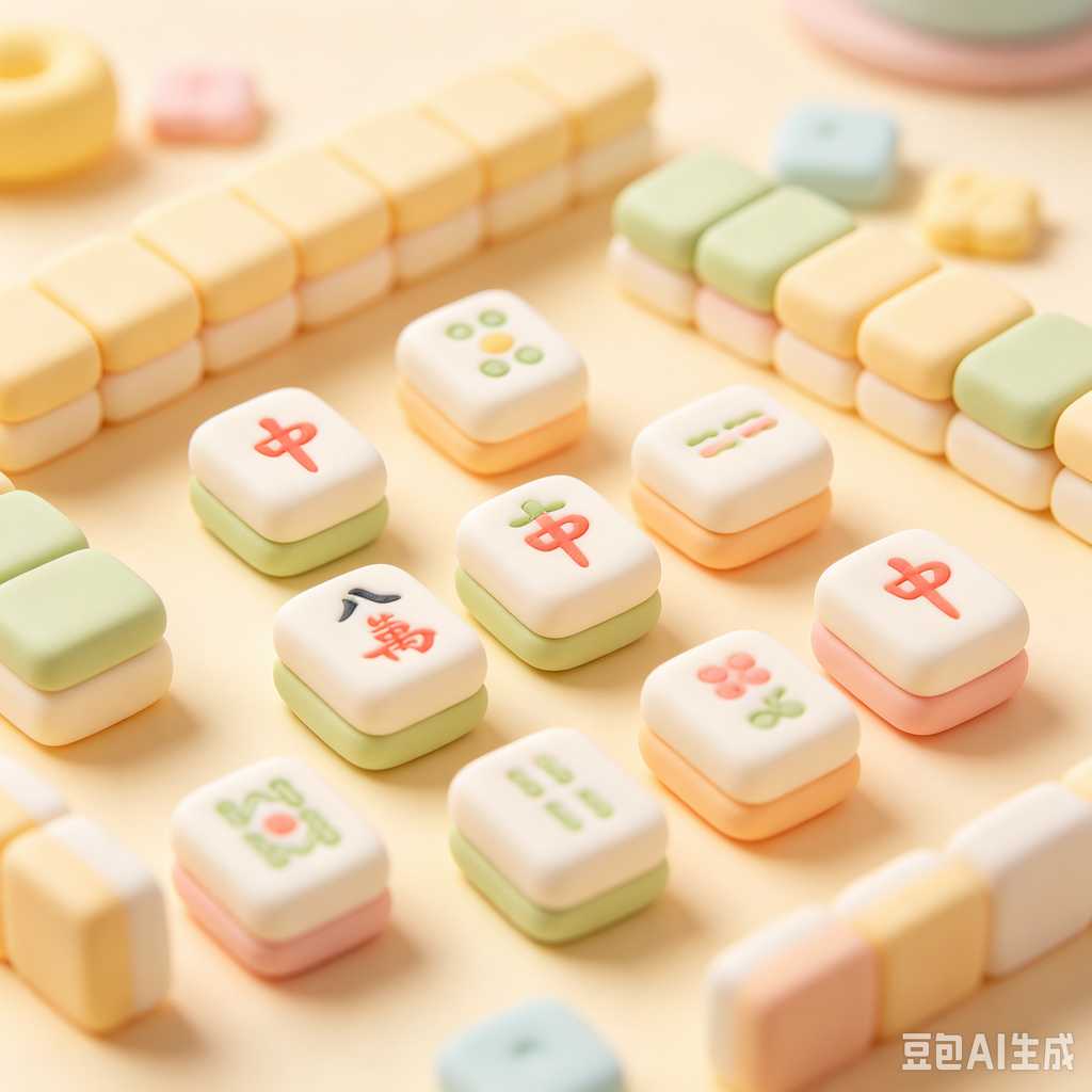 bright print mahjong tiles